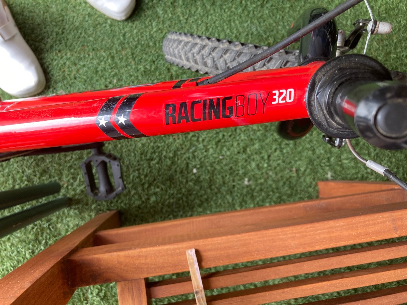 Vélo rouge pour garçon B-TWIN, Enlèvement, Comme neuf