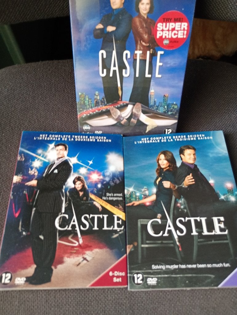 Misdaadserie  Castle - Seizoen 1-2-3, Cd's en Dvd's, Dvd's | Tv en Series, Bonusmateriaal, Misdaad, Nieuw in verpakking, Vanaf 12 jaar