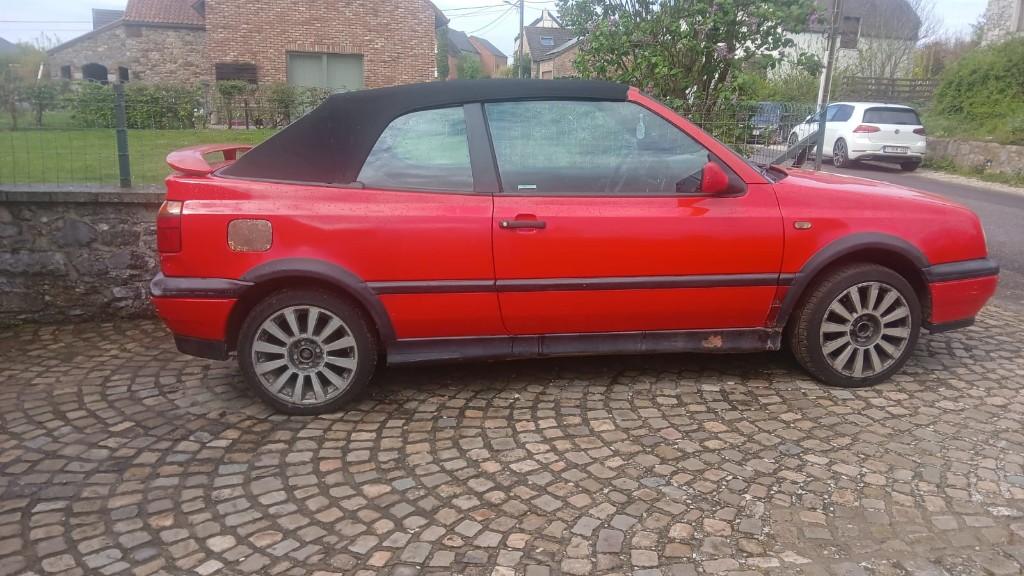 Golf 3 cabriolet, Rouge, Achat, Cabriolet, Boîte manuelle