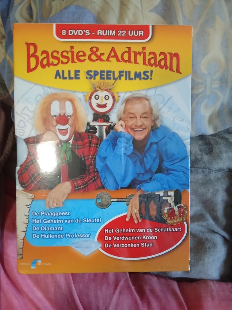 Bassie en Adriaan 8 dvd ruim 22uur kijk plezier, Alle leeftijden, Boxset, Ophalen of Verzenden, Nieuw in verpakking