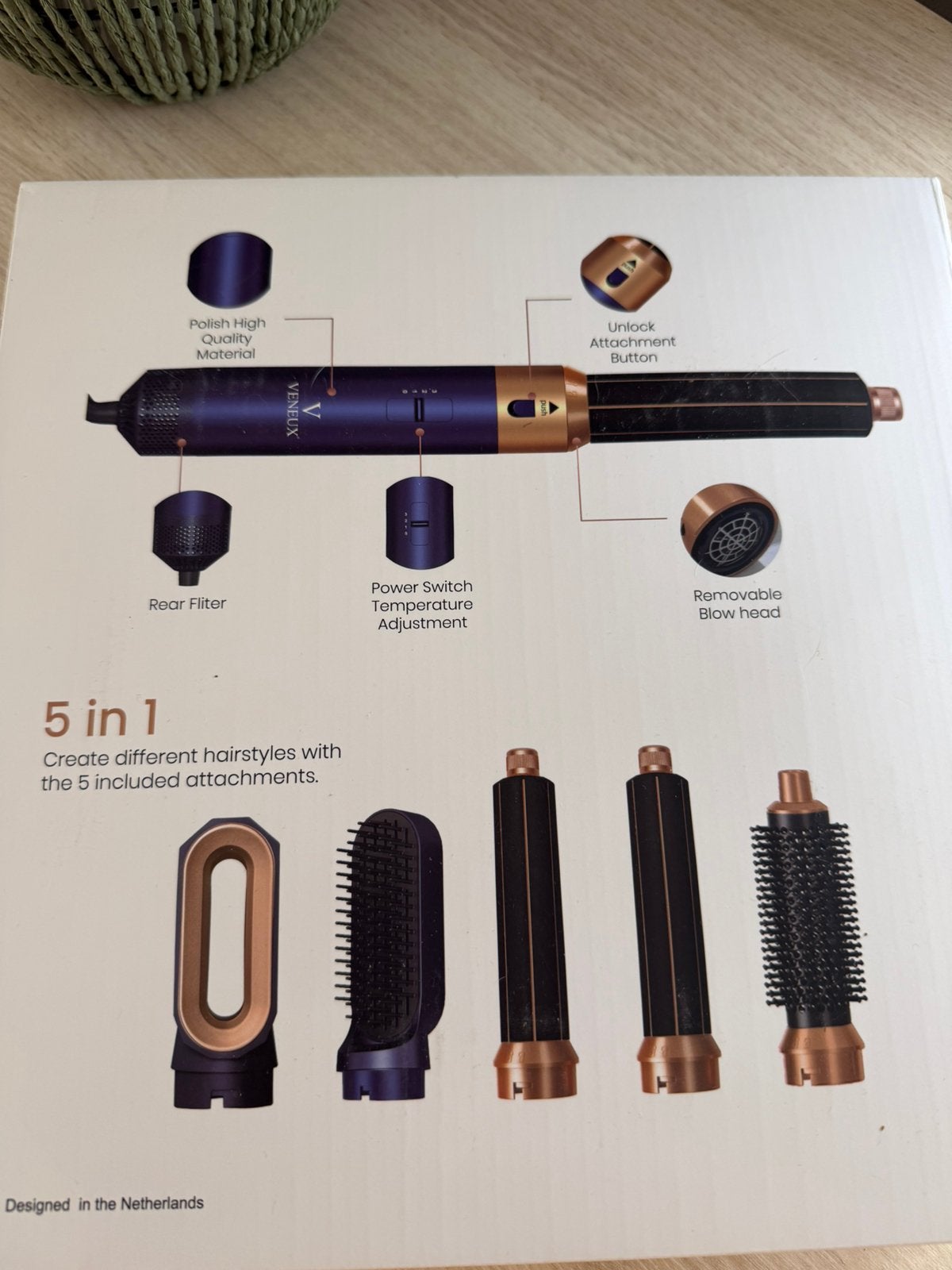 Airstyler haar, Handtassen en Accessoires, Ophalen, Zo goed als nieuw