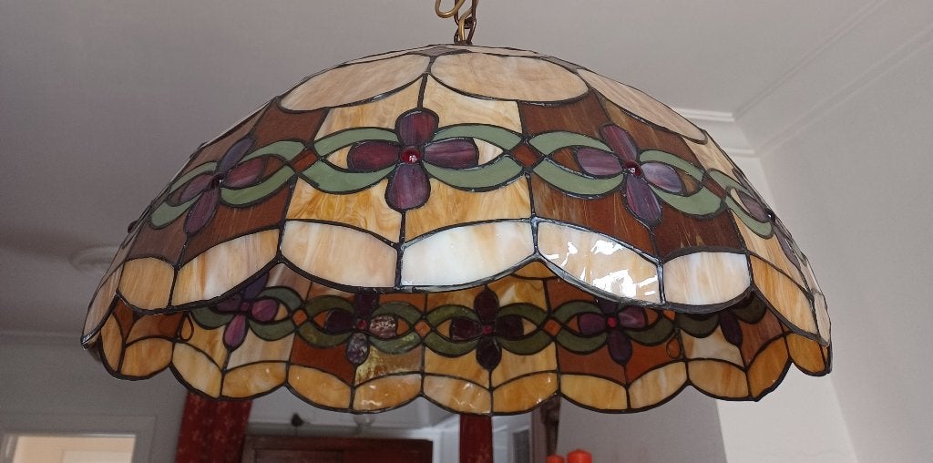 Hanglampen, Huis en Inrichting, Ophalen, Zo goed als nieuw, Glas, 75 cm of meer