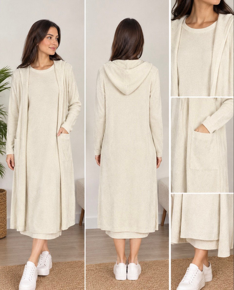 Ensemble gilet , robe long, Enlèvement ou Envoi, Neuf