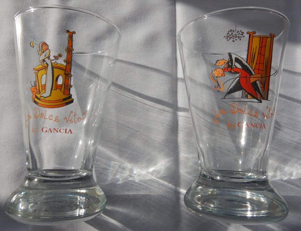 GANCIA - Dolce Vita : 2 verres apéro., Collections, Enlèvement ou Envoi, Neuf