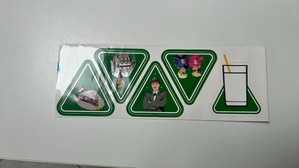 Vintage Stickers van Mik Mak & Mon, Ophalen of Verzenden