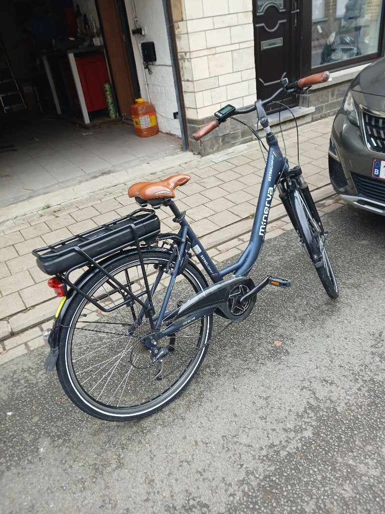 Elecktrische fiets Minerva estral 9 speed, Vélos & Vélomoteurs, Autres marques, 47 à 51 cm, 50 km par batterie ou plus, Comme neuf