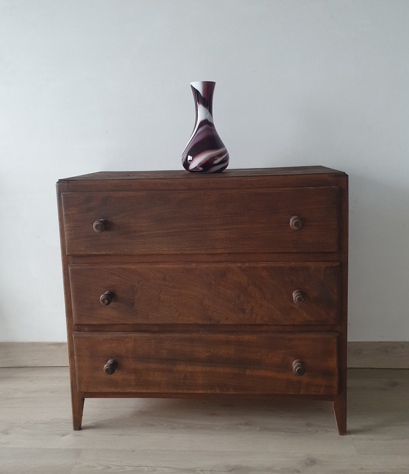 leuke vintage ladekastje massief hout, Antiek en Kunst, Ophalen