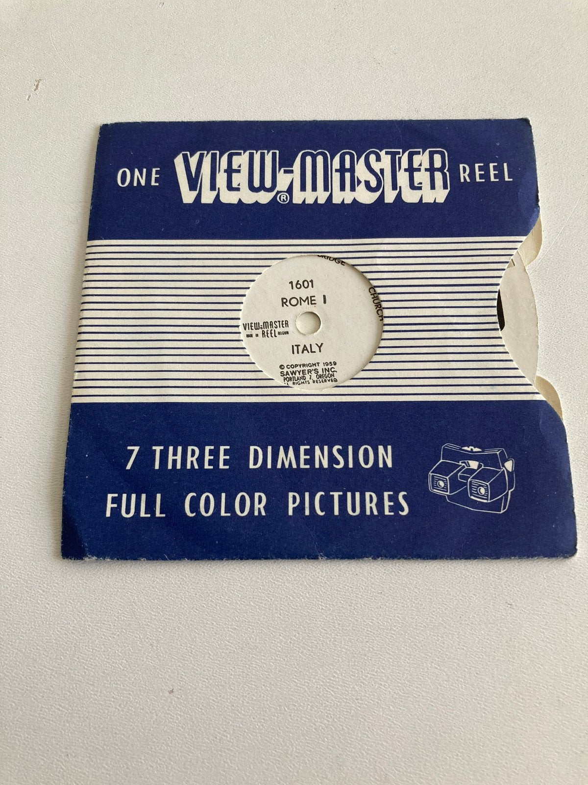 View-master “ ROME 1 “ 1959 ( italy 1601 ), Ophalen of Verzenden