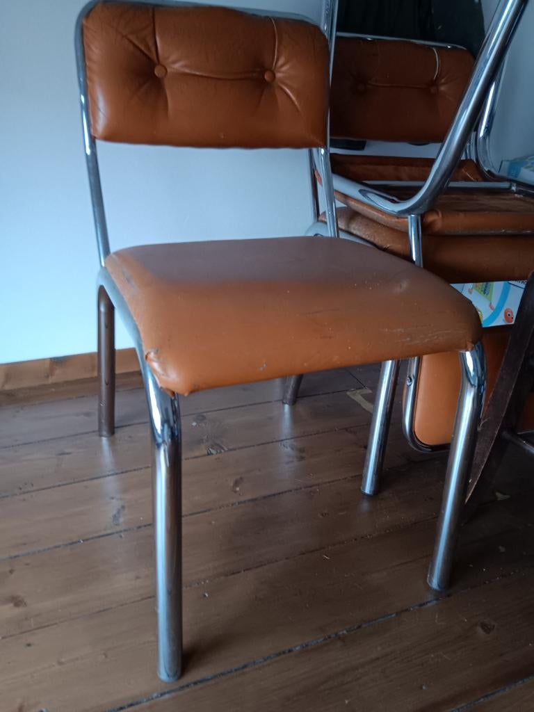 Set van 4 favo stoelen. Gebruikte staat., Bauhaus, Brun, Enlèvement, Utilisé