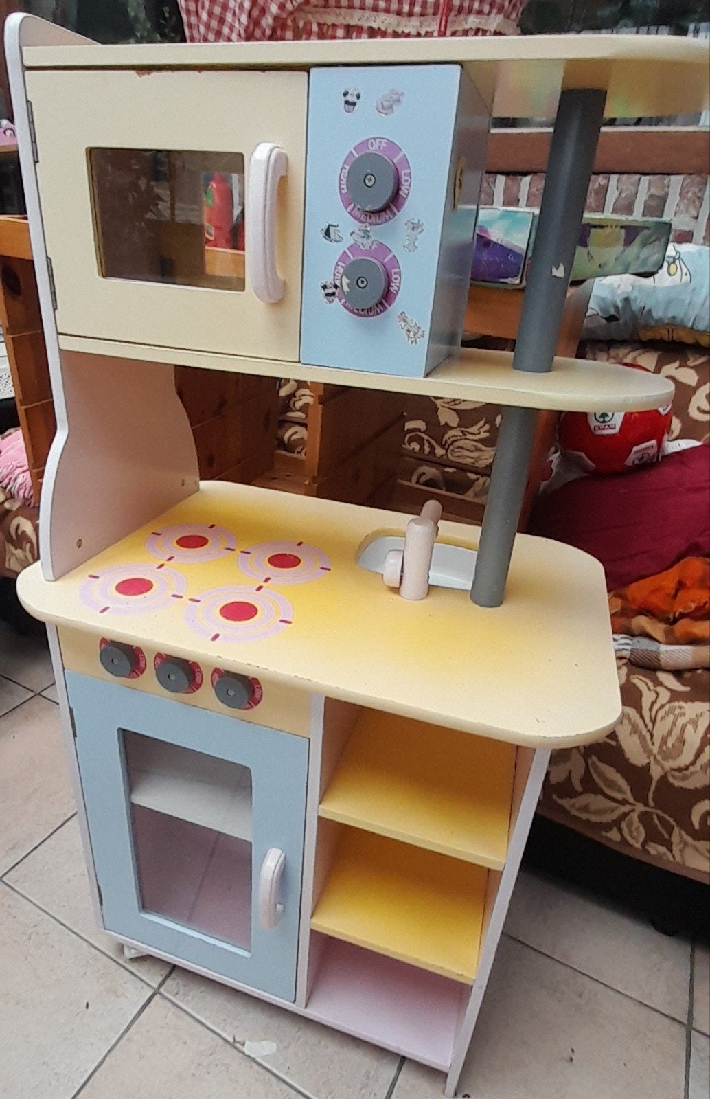Houten Speelgoed keuken, Kinderen en Baby's, Speelgoed | Speelkeukens, Ophalen, Gebruikt, Hout, Speelkeuken