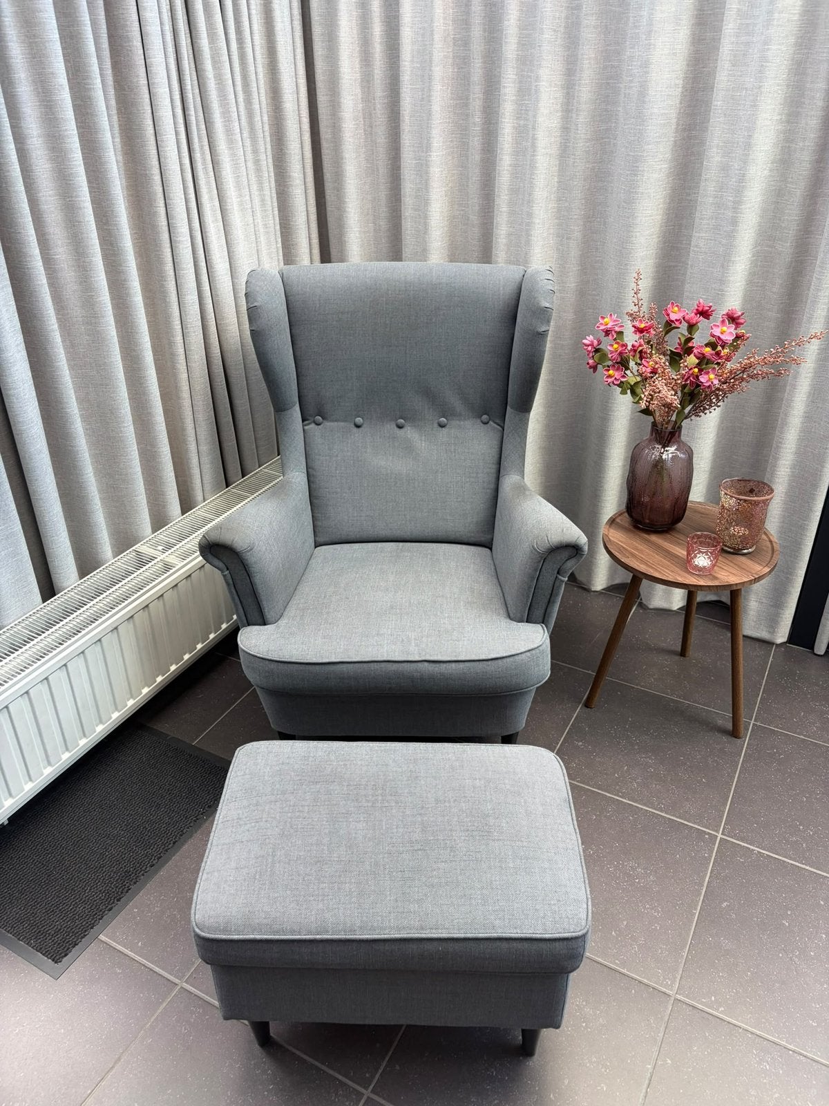 Grijze zetel, Huis en Inrichting, Ophalen of Verzenden, Zo goed als nieuw