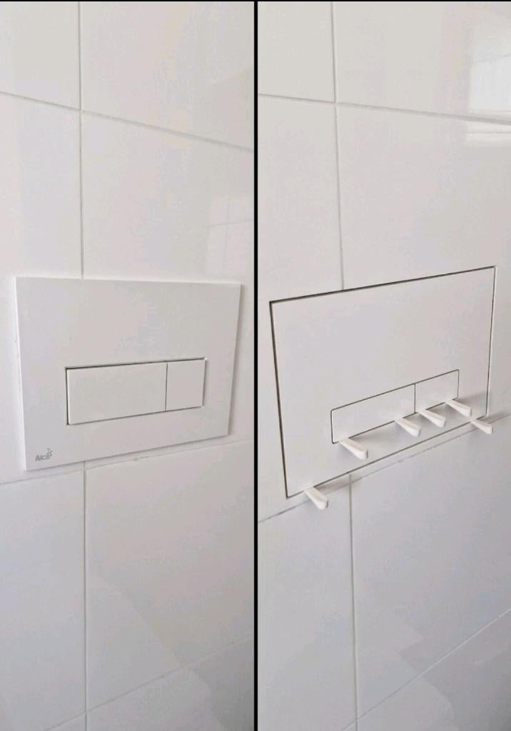 Verborgen bedieningsplaat Geberit Sigma compatibel, Doe-het-zelf en Bouw, Verzenden, Nieuw, Toilet