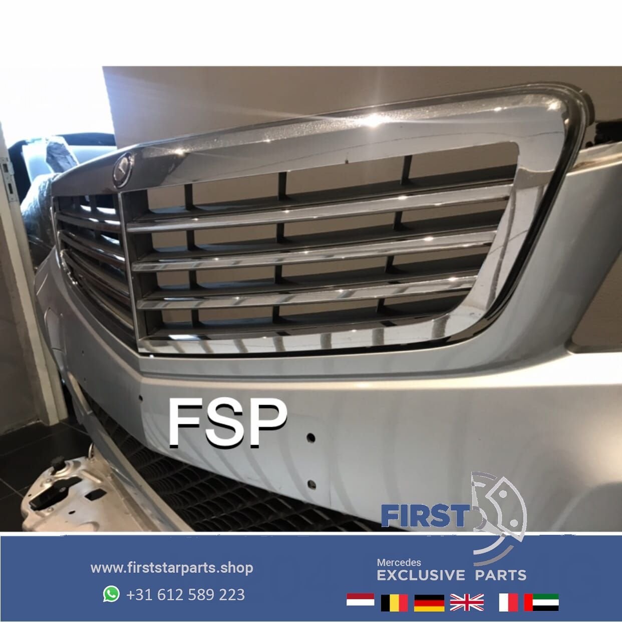 W204 C204 Mercedes C Klasse FACELIFT AMG VOORBUMPER COMPLEET, Autos : Pièces & Accessoires, Carrosserie & Tôlerie, Utilisé, -