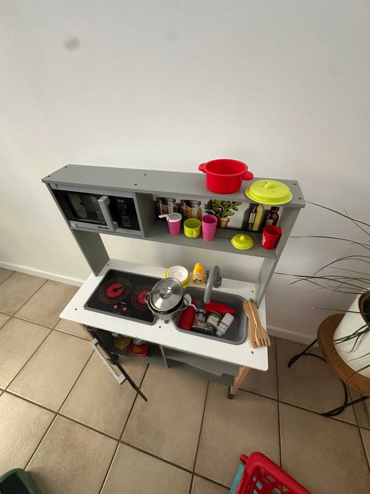 Cuisine avec accessoires mielle en bois., Enfants & Bébés, Enlèvement, Comme neuf, Bois