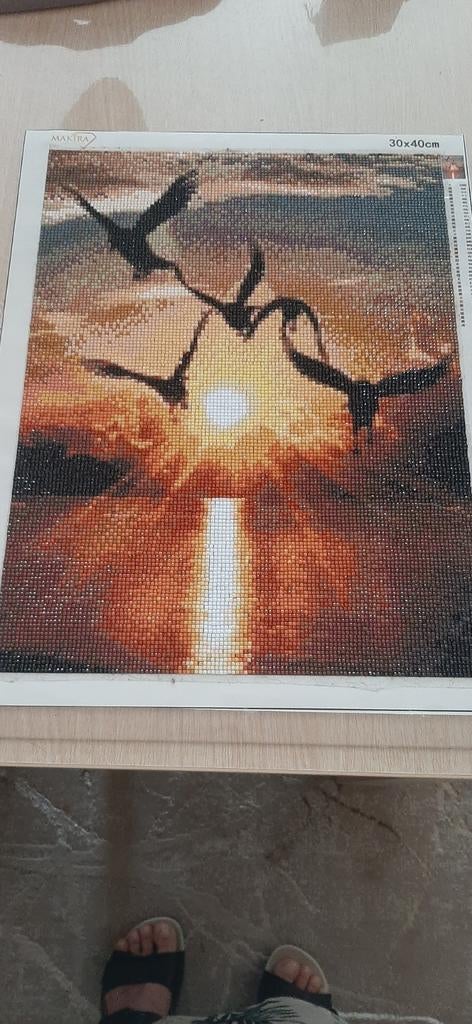 Dp zonsondergang gratis, Antiek en Kunst, Kunst | Schilderijen | Abstract, Ophalen