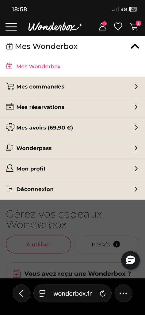 Wonderbox, Tickets & Billets, Trois personnes ou plus, Bon de réduction, Autres types