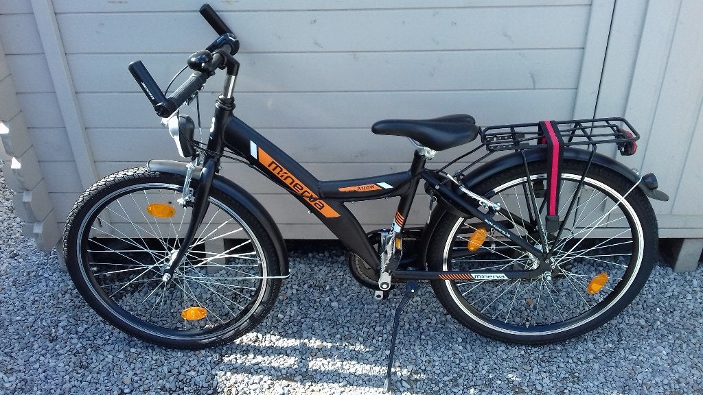 kinderfiets 24" Black Arrow, Frein sur jante, Comme neuf, Minerva, Enlèvement