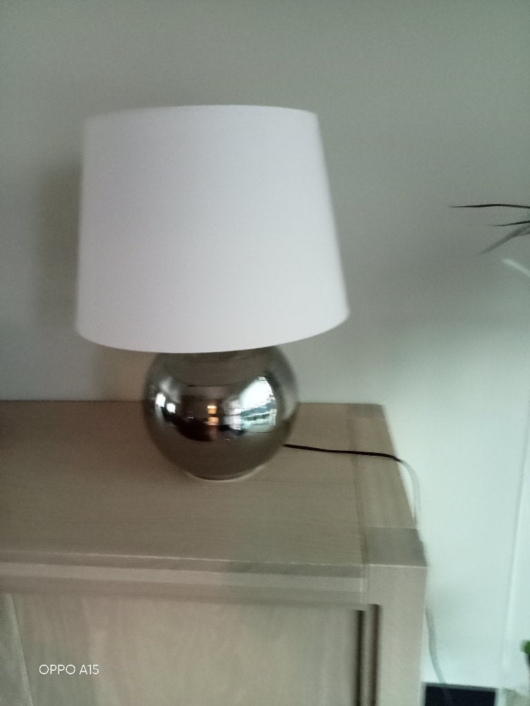 staandelamp met 2 lampenkappen, Enlèvement, Comme neuf, Rose