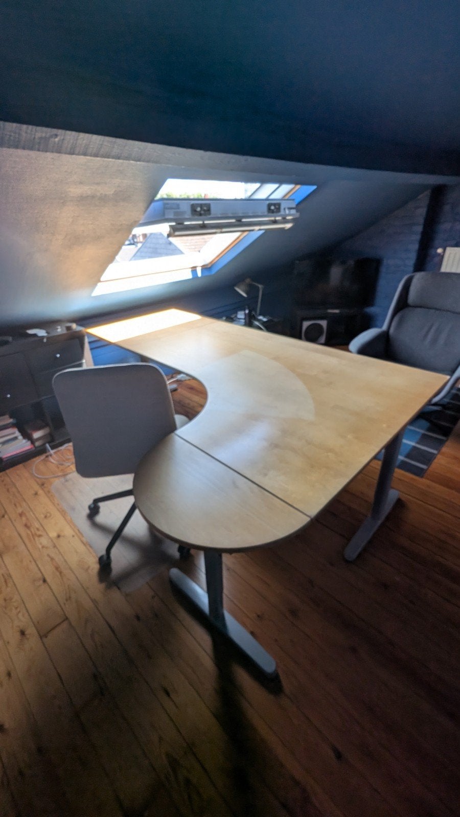 Bureau d'angle Ikea GALANT, Huis en Inrichting, Bureaus, Hoekbureau, IKEA, Grijs