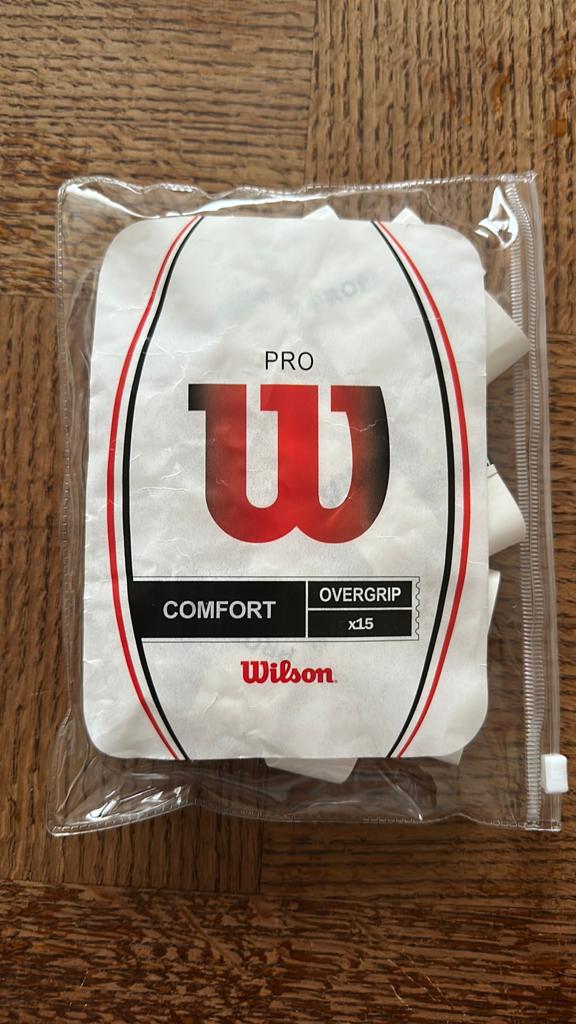 Wilson Pro Perforated 12 Overgrip Wit - Grip, Sport en Fitness, Hockey, Ophalen, Zo goed als nieuw