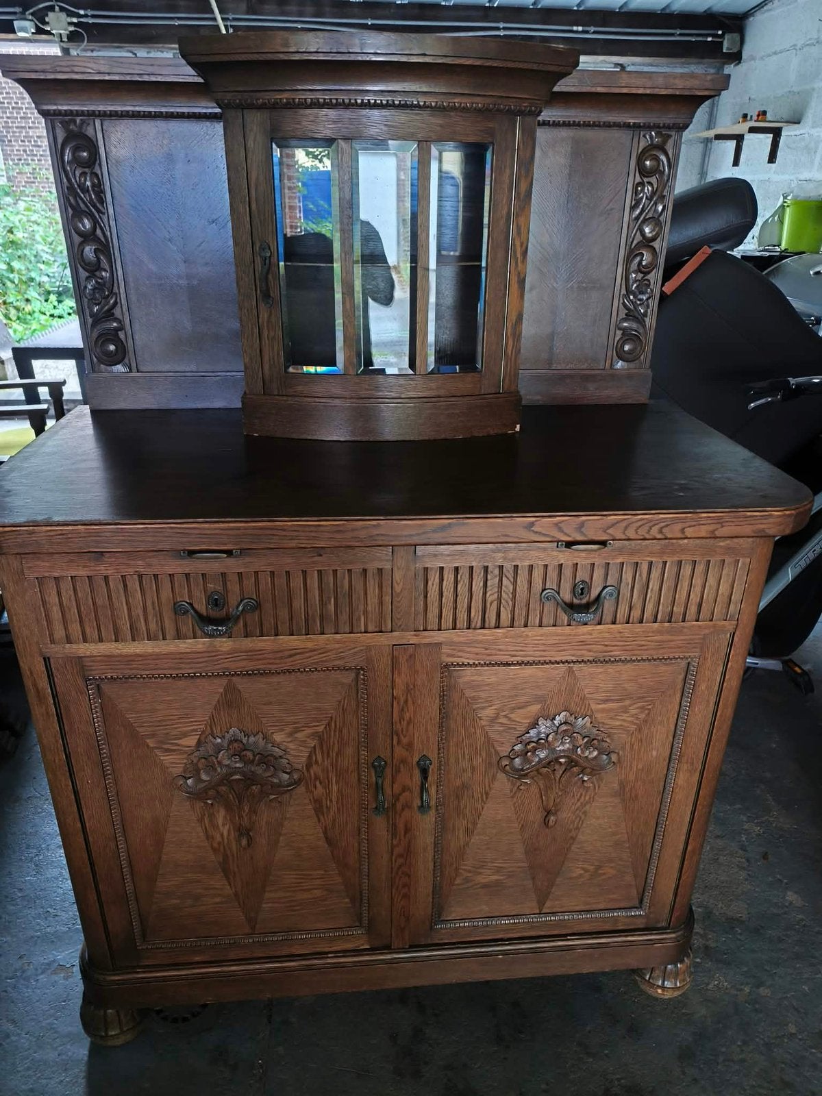 Ancien buffet en chêne, Enlèvement