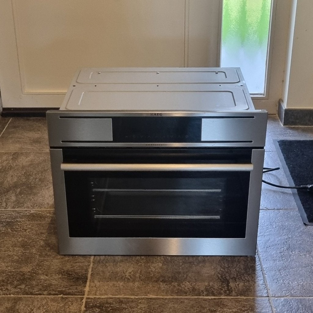 Stoomoven AEG compact Inox - Nieuw!, Ophalen, Minder dan 45 cm, AEG, Nieuw