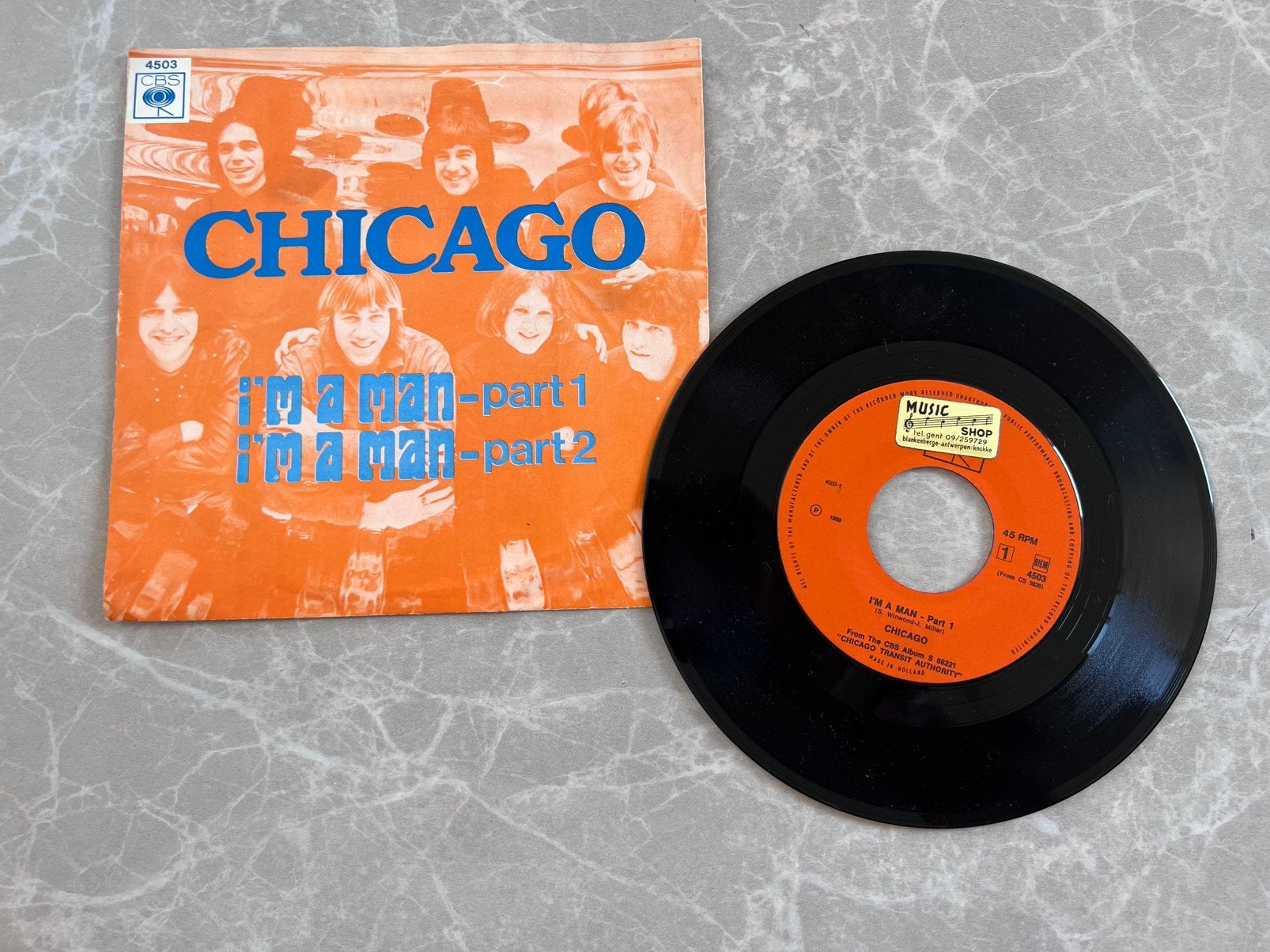 Vinyl 7" 45RPM Chicago, Ophalen of Verzenden, Gebruikt, 7 inch