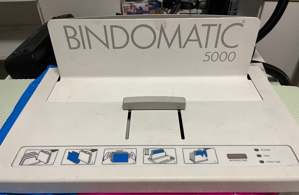 Inbindmachine Bindomatic 5000, Diversen, Ophalen, Zo goed als nieuw