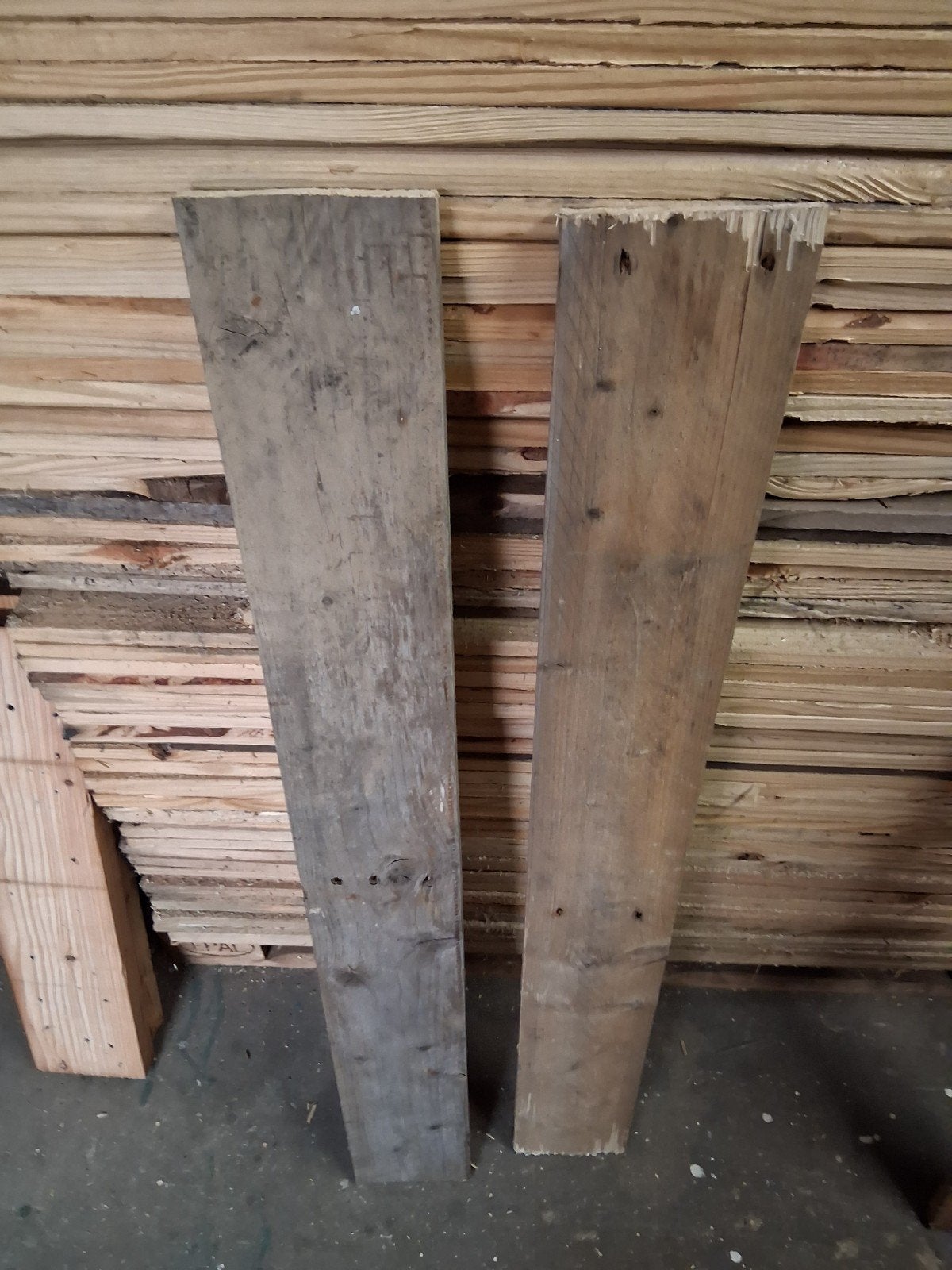 gebruikte vuren planken.3, Ophalen, Planken