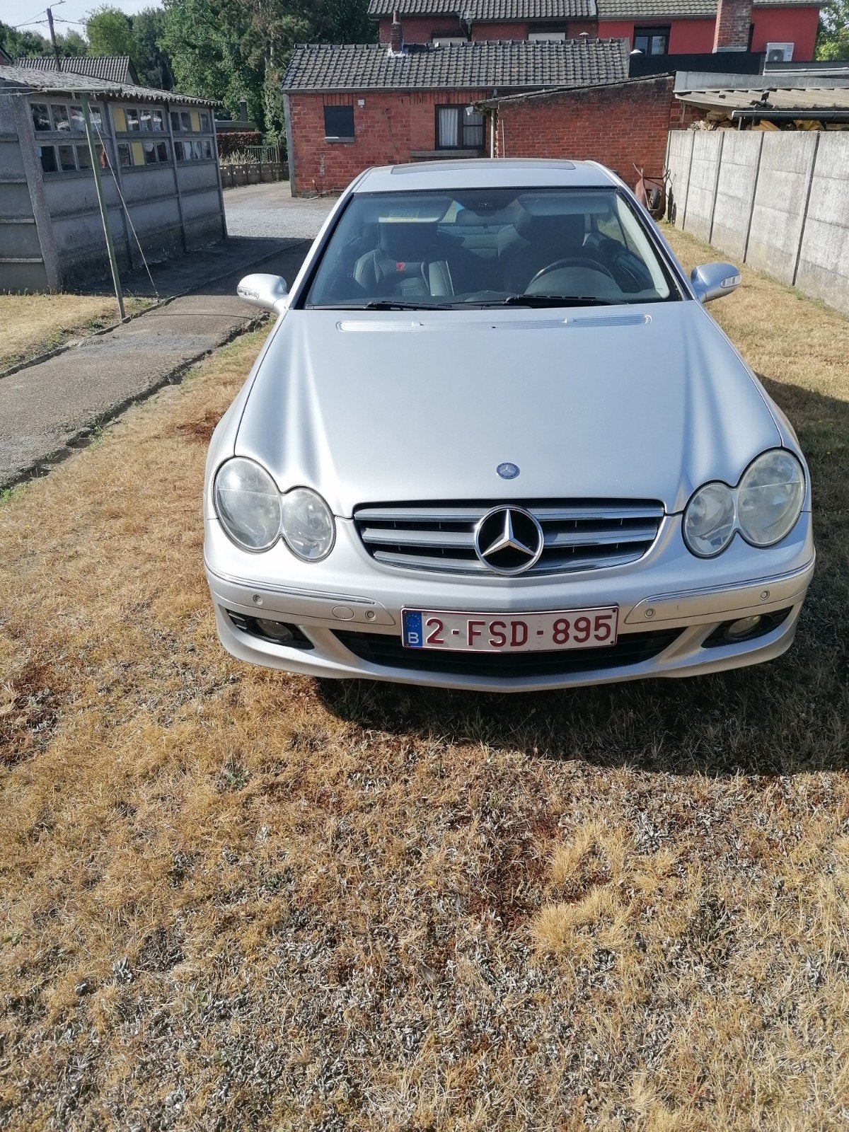 Mercedes clk 200 compressor zeer goede staat bj2005, Autos, Argent ou Gris, Achat, Alarme, Bleu