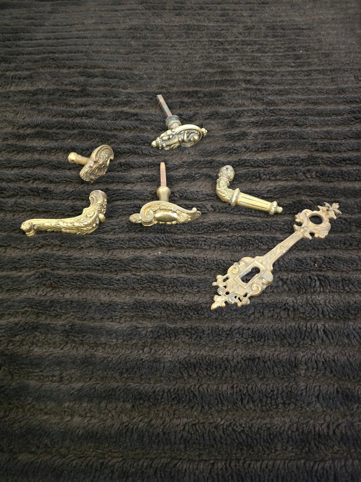 poignées de porte en bronze antique, Enlèvement ou Envoi, Utilisé, Autres matériaux