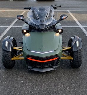 Prachtige Can-Am Spyder FS3 (2017) – Military Green Wrap, Motos, Plus de 35 kW, 3 cylindres, 1330 cm³