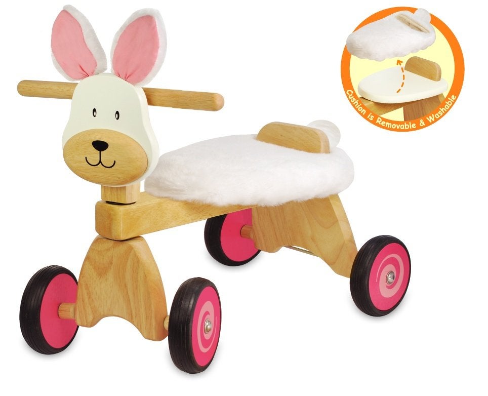 Houten loopfiets konijn met of zonder naam, Kinderen en Baby's, Ophalen of Verzenden, Nieuw, Kraamcadeau