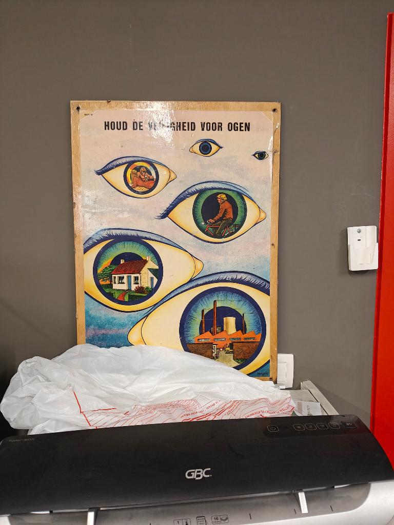 Antieke poster, Rechthoekig Staand, Verzenden, Zo goed als nieuw, A1 t/m A3
