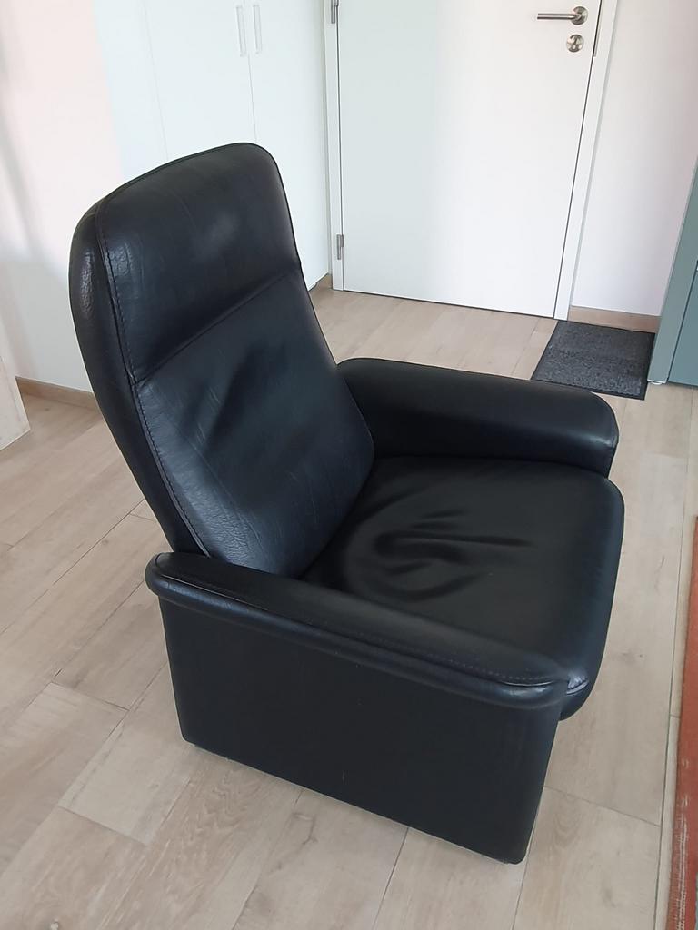 Zetel Relax De Sede zwart, Ophalen, Zo goed als nieuw