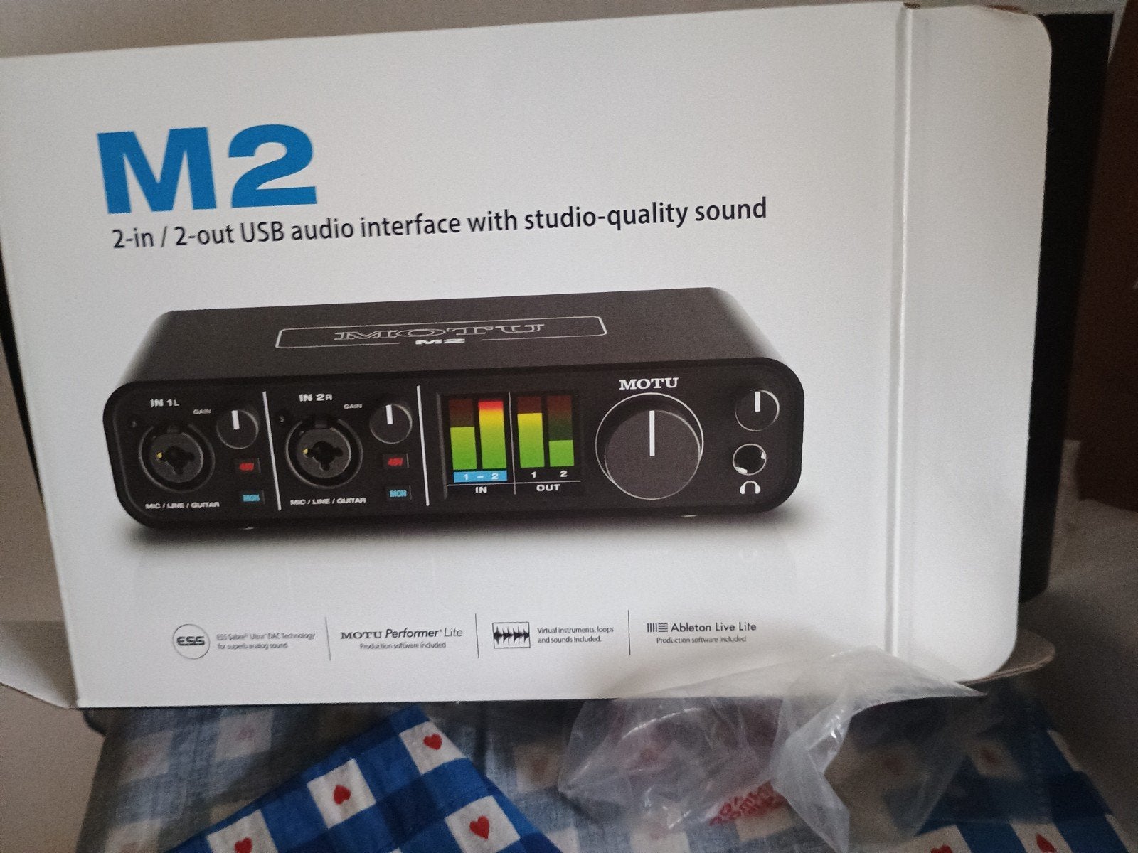 MOTU M2 audio Midi interface, Ophalen, Zo goed als nieuw