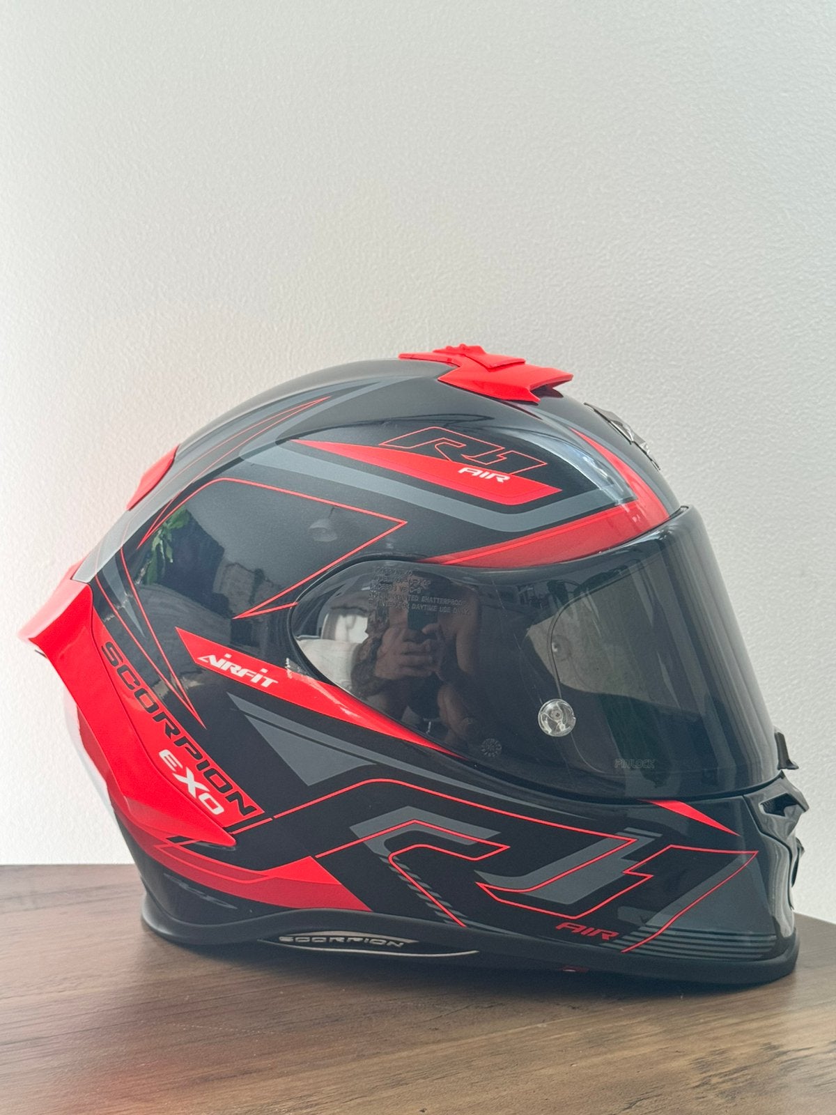 Scorpion EXO-R1 Air Alvaro II, Motos, Autres marques, Seconde main, Enlèvement ou Envoi, Casque intégral