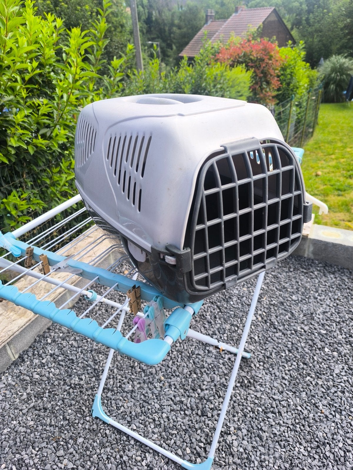 Boite transport chat, Ophalen