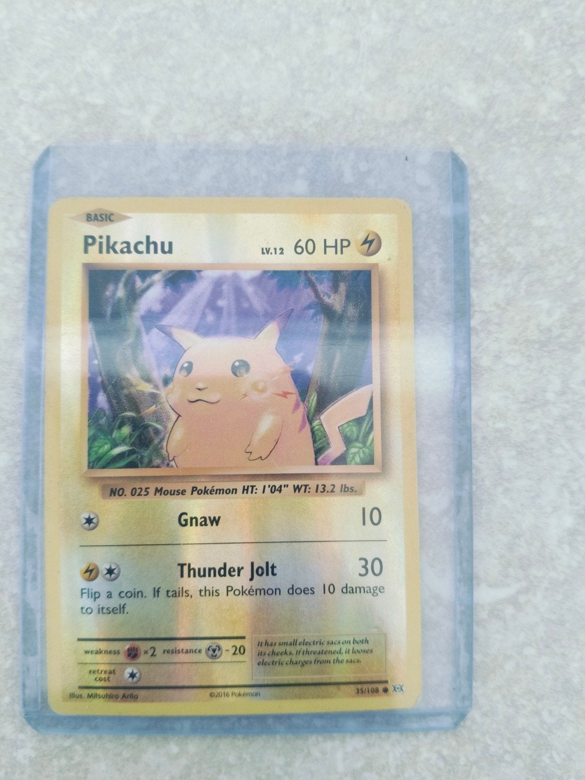 Pokemon kaart Pikachu HP 60 2016, Hobby en Vrije tijd, Verzamelkaartspellen | Pokémon, Ophalen of Verzenden