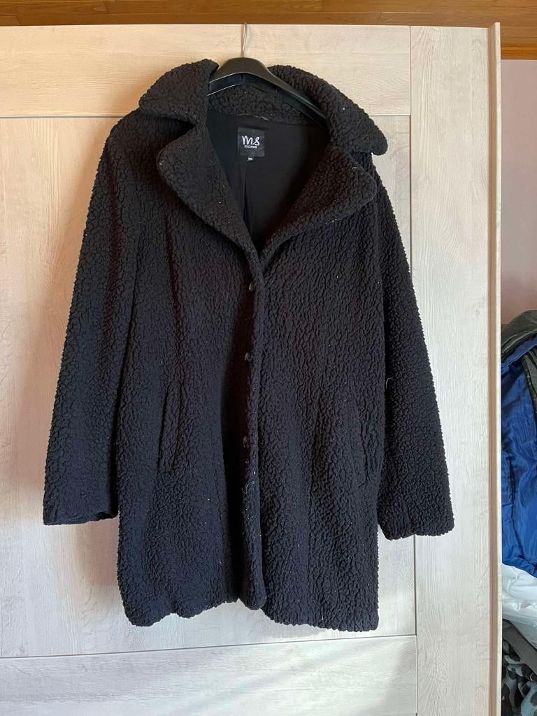 mantel ms mode zwart xxl 50-52, Kleding | Dames, Grote Maten, Zwart, Ophalen of Verzenden, Jas of Mantel, MS Mode