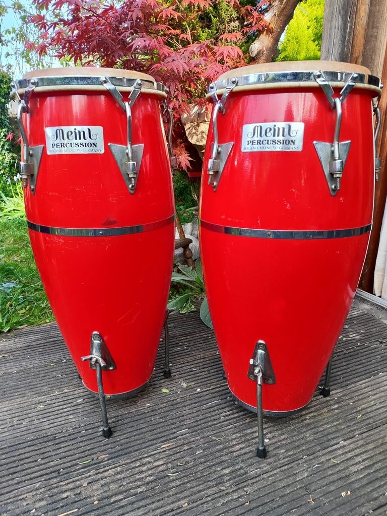 MEINL, vintage congas set, 9,5 & 10.5 inch, Muziek en Instrumenten, Percussie, Ophalen