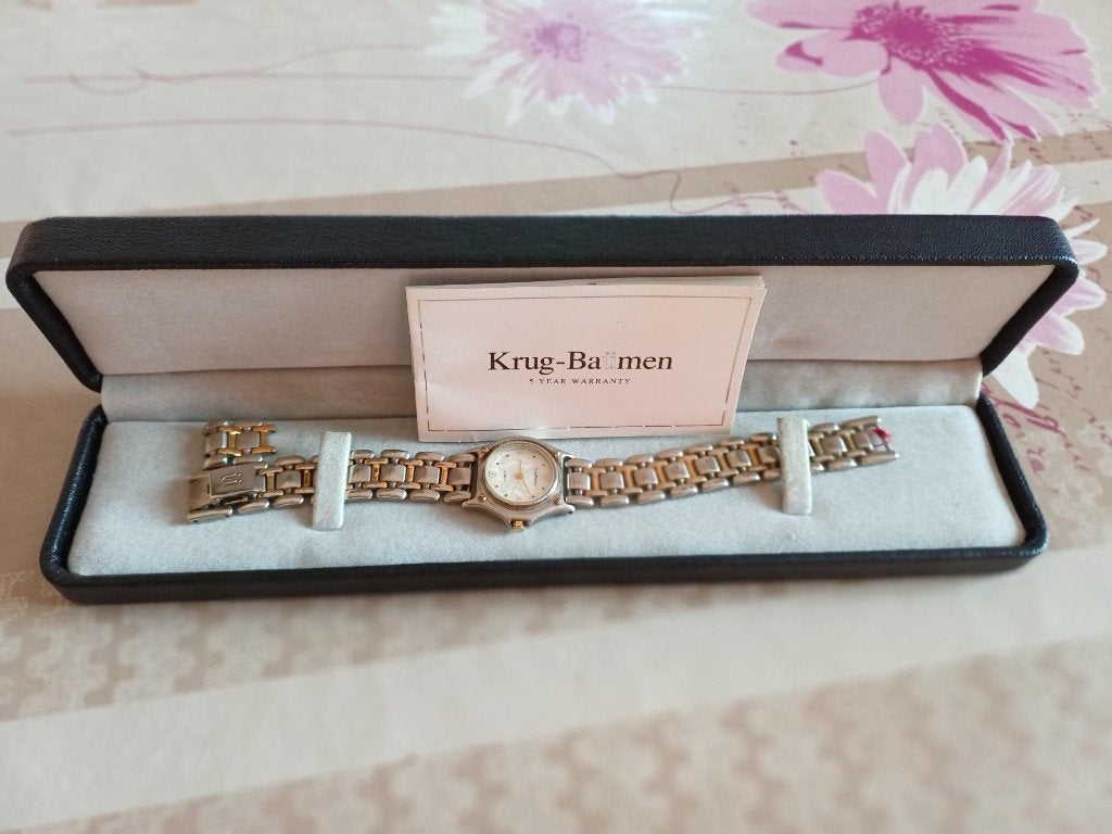 Krug-Baümen dames horloge, Handtassen en Accessoires, Ophalen, Zilver