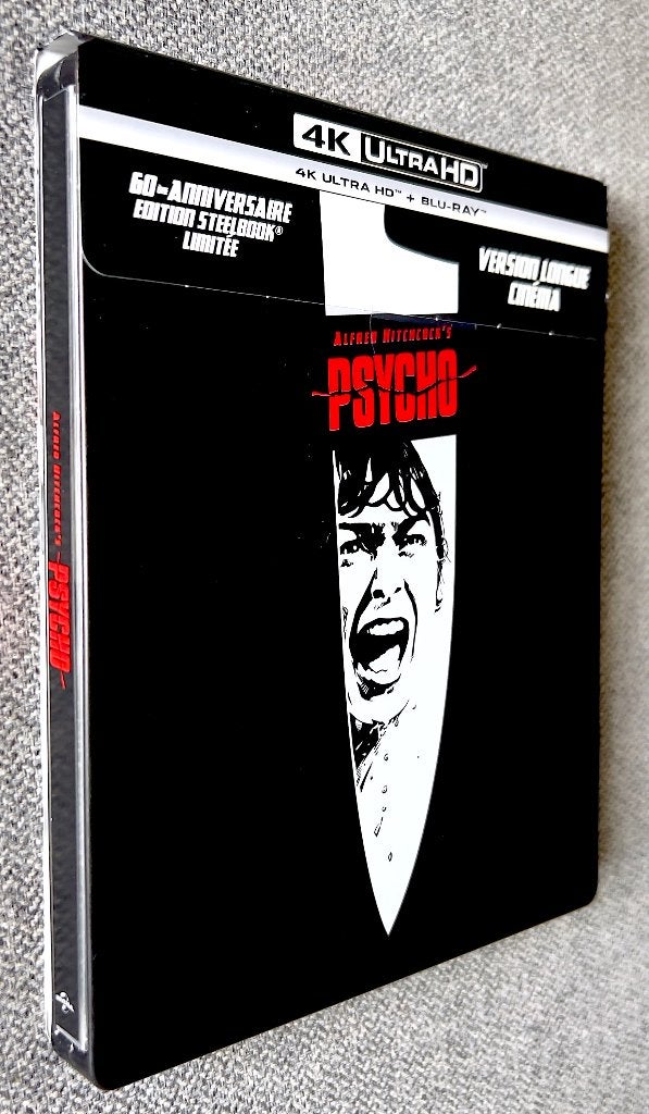 PSYCHO (De 2 Versies) STEELBOOK "LIMITED" Editie // 4KUHD, Cd's en Dvd's, Engels, Film, Ophalen of Verzenden, Zo goed als nieuw