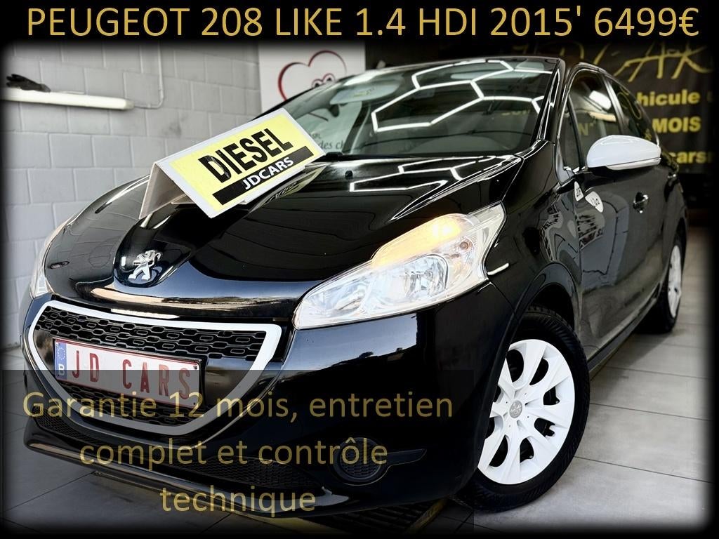 PEUGEOT 208 1.4 HDI ‼️GARANTIE 1 AN CTOK‼️, Autos, Euro 5, Achat, 50 kW, Ordinateur de bord