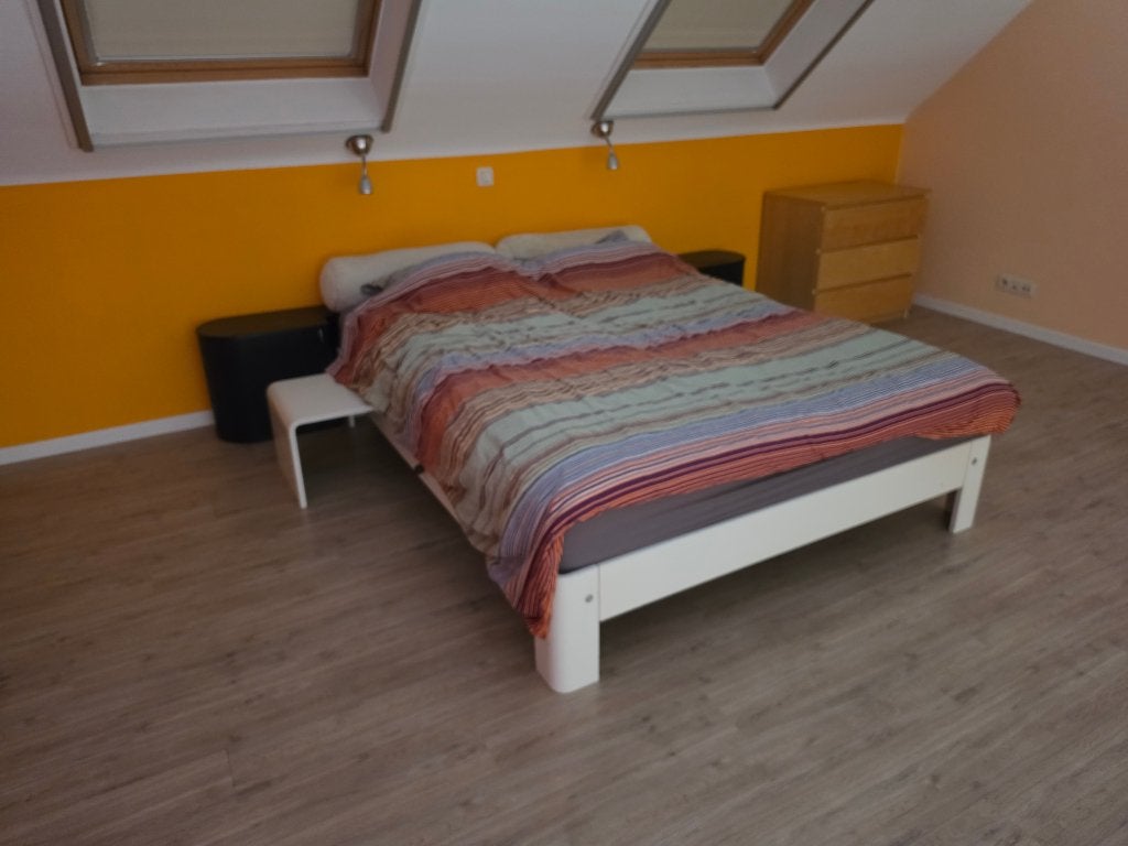 Gratis Auping bed, Ophalen, Gebruikt, Wit, Tweepersoons