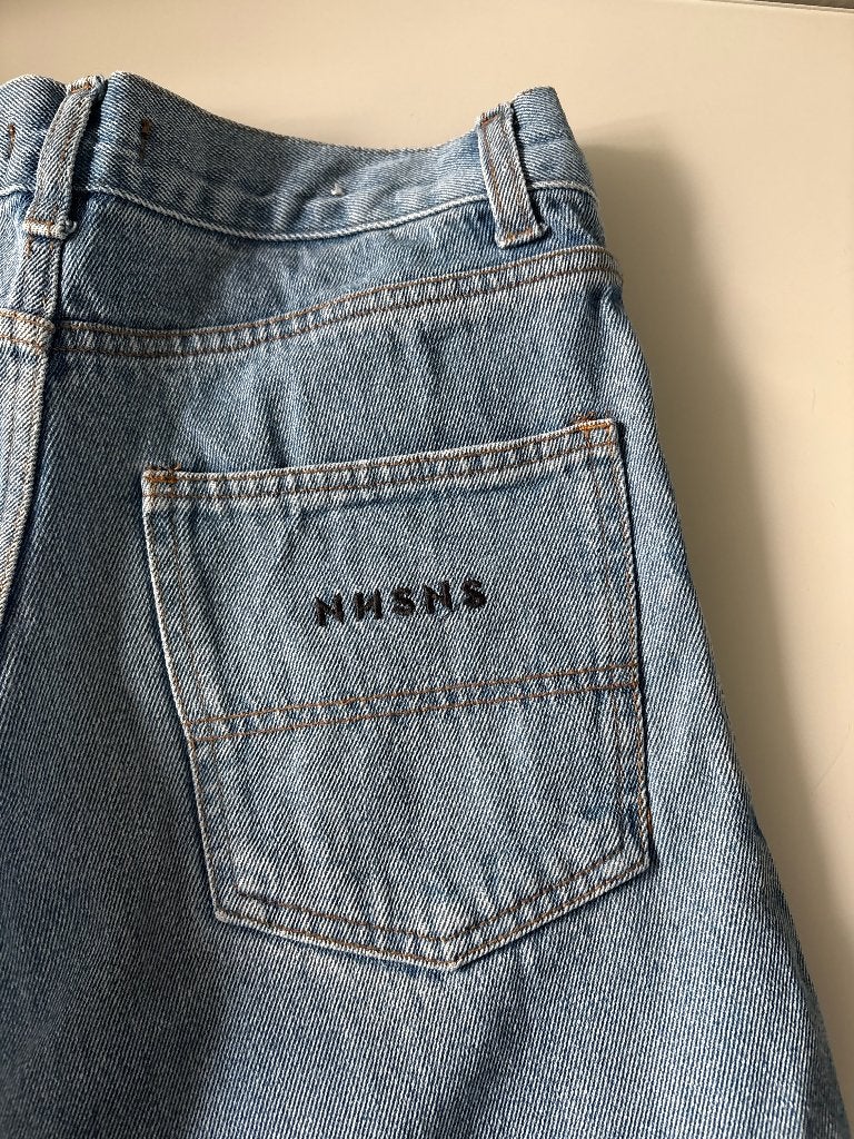 NNSNS 'Nessy' Loose Fit Jeans – Maat 24/30, Blauw, W32 (confectie 46) of kleiner, Ophalen of Verzenden, Zo goed als nieuw