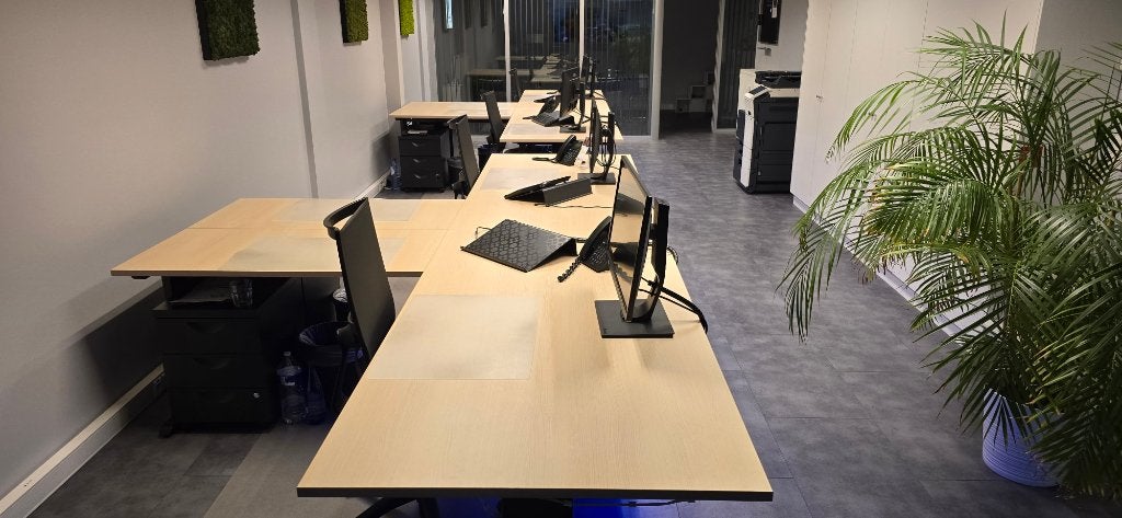 2x kantoor bureau met zijstukken, Enlèvement, Comme neuf