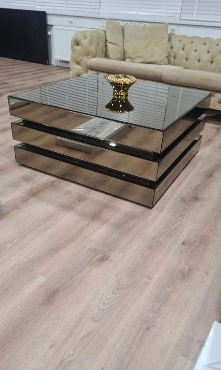2 tafels glass en hout, Ophalen, Zo goed als nieuw