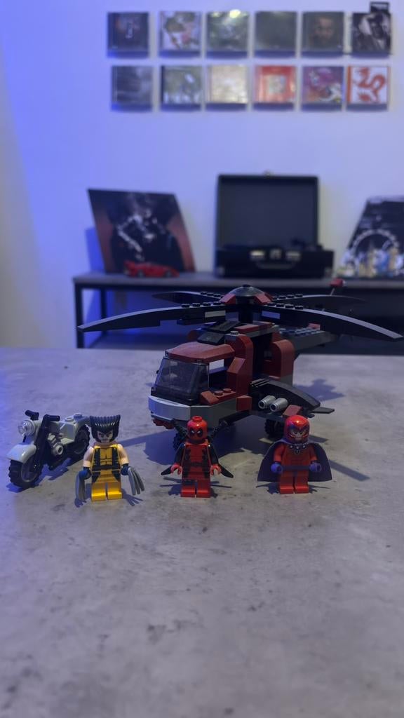 Lego 6866 deadpool wolverine chopper showdown, Kinderen en Baby's, Ophalen, Inclusief minifiguren, Gebruikt, Marvel