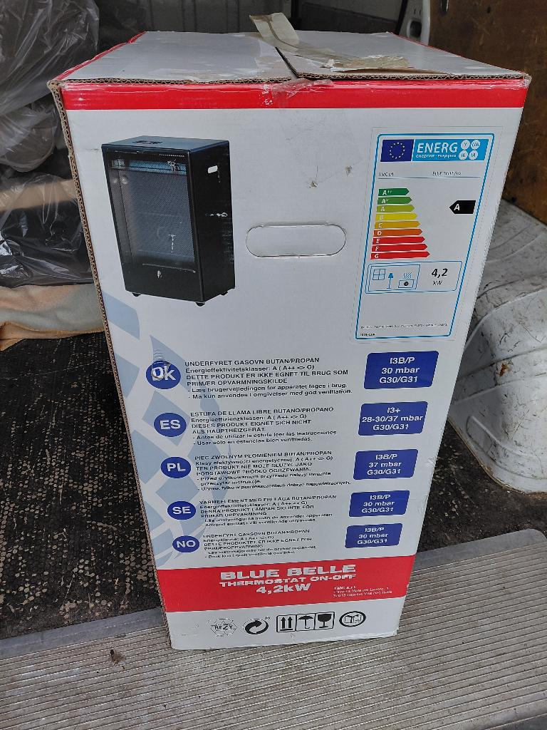 Bleu Belle 410W avec Thermosat, Thermostat, Comme neuf, Enlèvement, 60 à 150 cm